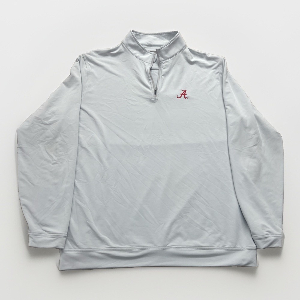 Peter Millar 1/4 Zip Pullover Men's 2XL Alabama Crimson Tide Performance Golf